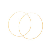 Gold Plated Sterling Silver Diamond Cut Hoop Earrings - link has visual effect only