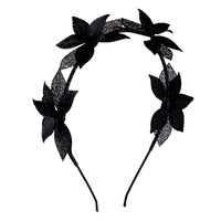 Black Cluster Leaf Headband - link has visual effect only