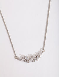 Crystal Navette Cluster Necklace - link has visual effect only