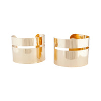 Gold Double Polished Cuff - link has visual effect only