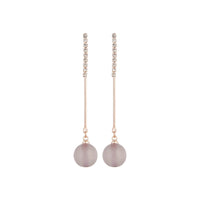 Rose Gold Diamante Stick Cat Eye Earrings - link has visual effect only