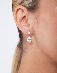 Mirrored Teardrop Crystal Earring - link has visual effect only
