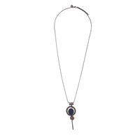 Gunmetal Suspended Disc Necklace - link has visual effect only