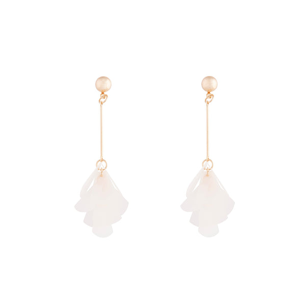 Gold Stick Sequin Cluster Earrings