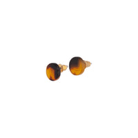 Acrylic Mini Circle Tortoiseshell Earrings - link has visual effect only