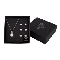 Diamond Simulant Necklace & Earring Set - link has visual effect only