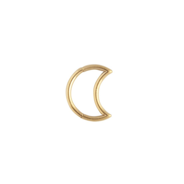 Gold Celestial Moon Cartilage Earrings