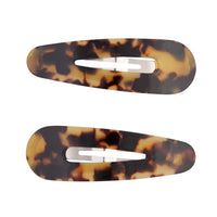 Acrylic Large Tortoiseshell Snap Clip Duo - link has visual effect only