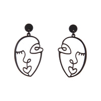Black Artist Inspired Face Earrings - link has visual effect only