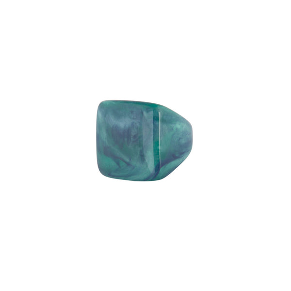 Green Acrylic Square Ring