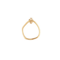 Gold Plated Sterling Silver Organic Circle Earrings - link has visual effect only