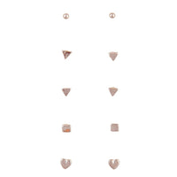 Rose Gold Micro Stud 5-Pack Earring - link has visual effect only