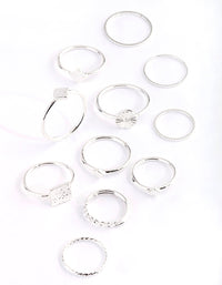 Silver Square Metal Ring Pack - link has visual effect only