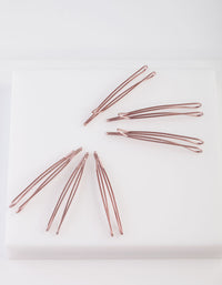 Metallic Pink Hair Pin 6-Pack - link has visual effect only