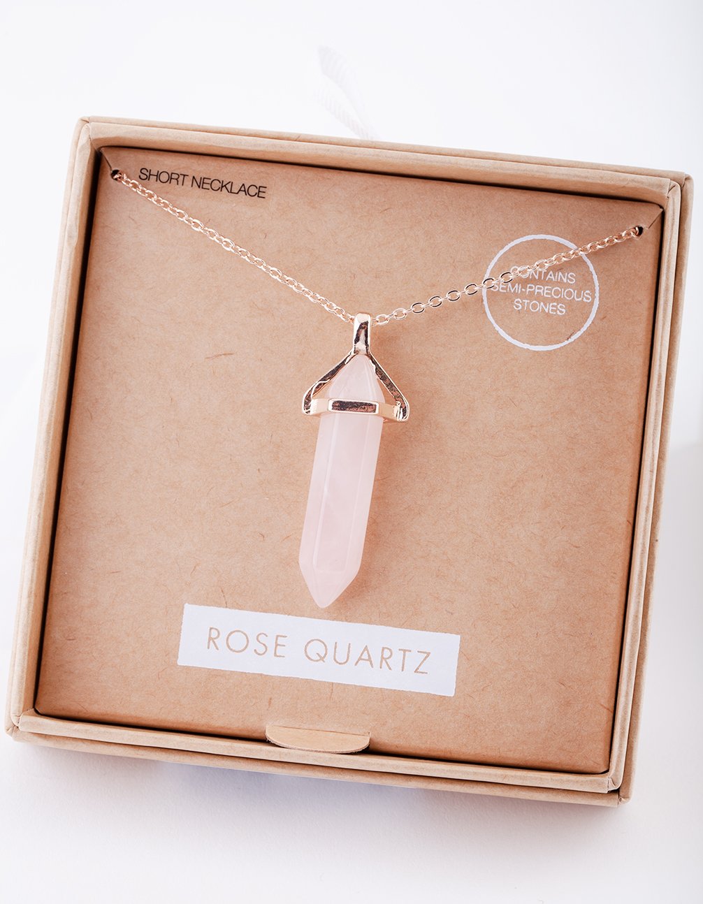 Rose Gold Rose Quartz Gift Box