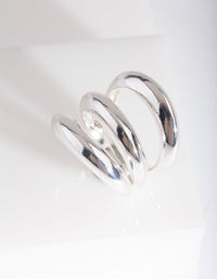Silver Rounded Ring Stack - link has visual effect only