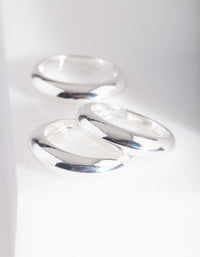 Silver Rounded Ring Stack - link has visual effect only