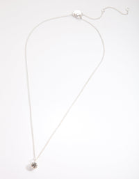 Silver Circle Diamante Necklace - link has visual effect only