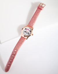 Kids Rose Gold Panda Face Watch - link has visual effect only