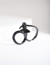 Black Multi Finger Snake Ring - link has visual effect only