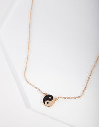 Black Yin Yang Necklace - link has visual effect only