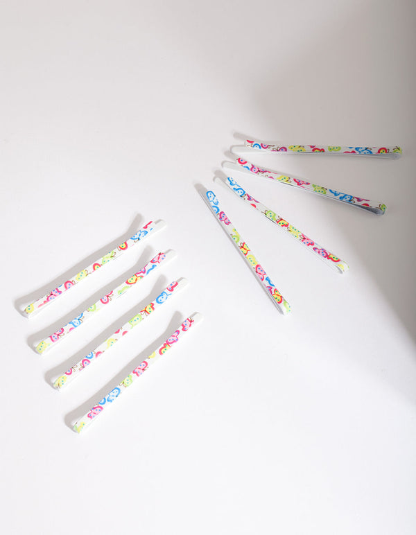 Printed Butterfly Hair Pin Pack