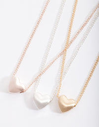 Mixed Metal Mini Hearts Necklace Pack - link has visual effect only