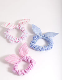 Kids Multi Pattern Scrunchie Bow Pack - link has visual effect only