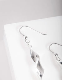 Sterling Silver Chunky Spiral Earrings - link has visual effect only