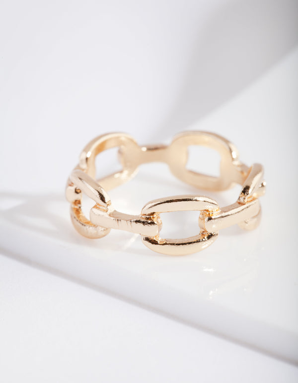 Gold Fine Chain Ring