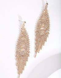 Gold Cupchain Waterfall Earrings - link has visual effect only
