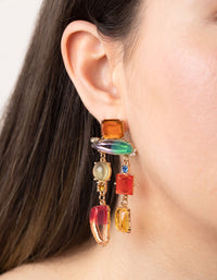 Mismatch Stone Shard Earrings - link has visual effect only