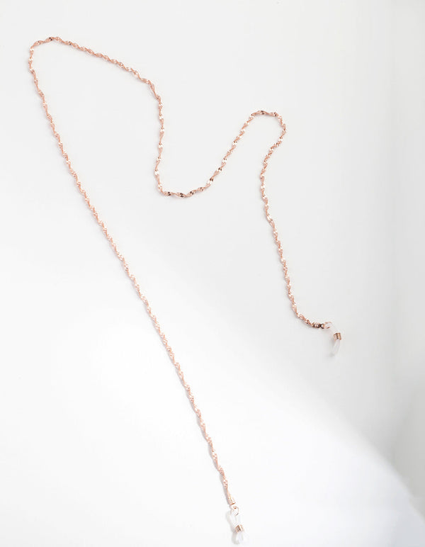 Rose Gold Twist Sunglasses Chain Lovisa