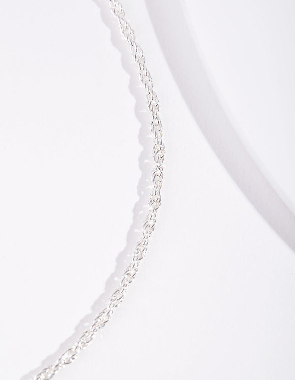Silver Plated Thin Necklace