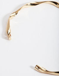 Gold Plated Twist Bangle - link has visual effect only