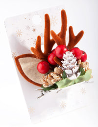 Reindeer Wreath Clips - link has visual effect only