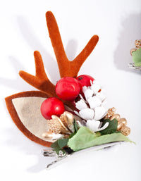 Reindeer Wreath Clips - link has visual effect only