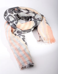Leopard & Stripe Scarf - link has visual effect only