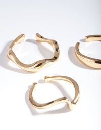 Gold Plated Molten Ring Pack - link has visual effect only