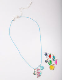 Kids Silver Make Your Own Mermaid Charm Necklace - link has visual effect only