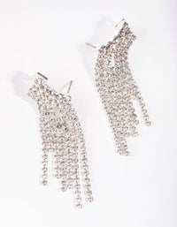 Silver Cupchain Crawler Earrings - link has visual effect only