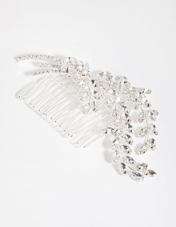 Country Posy Crystal Comb