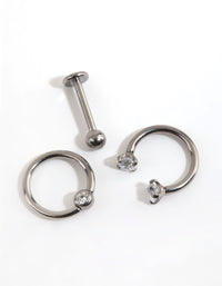 Titanium Mix Piercing Earring Pack - link has visual effect only