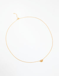 Gold Plated Sterling Silver Lotus Necklace - link has visual effect only