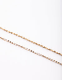 Gold Plated Anklet Set - link has visual effect only