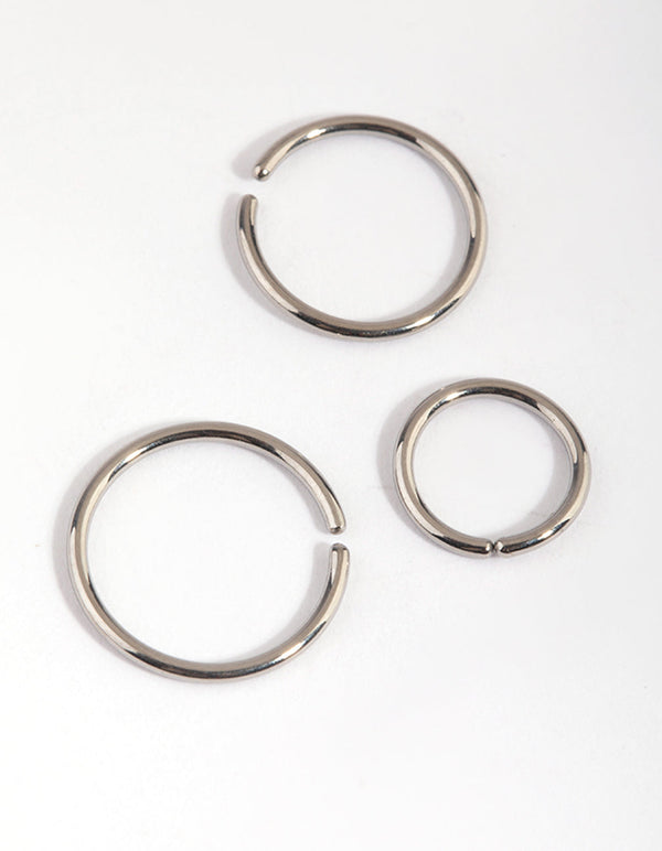Titanium Nose Ring Pack