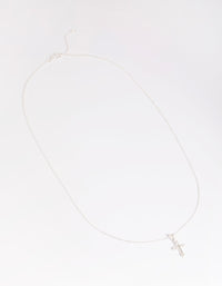 Sterling Silver Vintage Cross Necklace - link has visual effect only