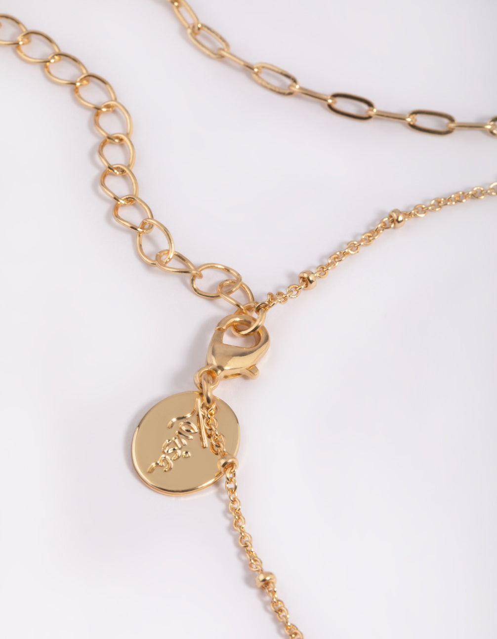 Gold Plated Fine Chain Anklet Set
