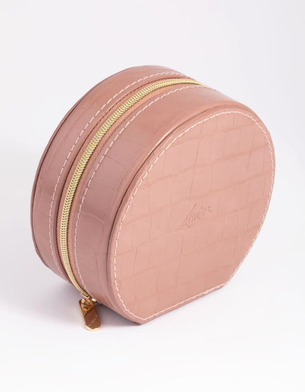 Blush Round Jewellery Box