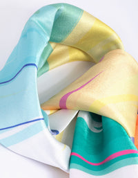 Watercolour Strokes Bandana Hair Scarf - link has visual effect only